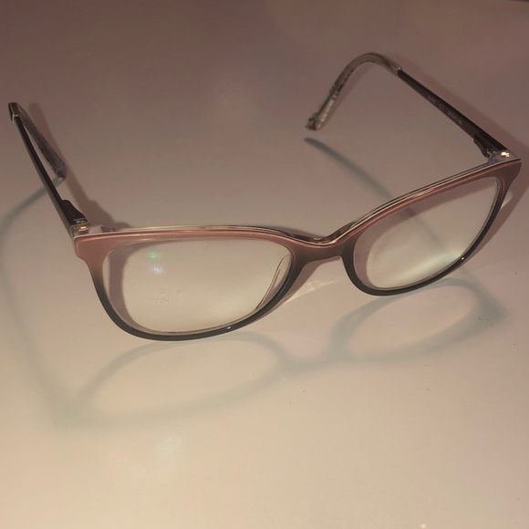 BERTELLI 140 B-885 Pink & Black Glasses Frames - Frames Only - Picture 2 of 9